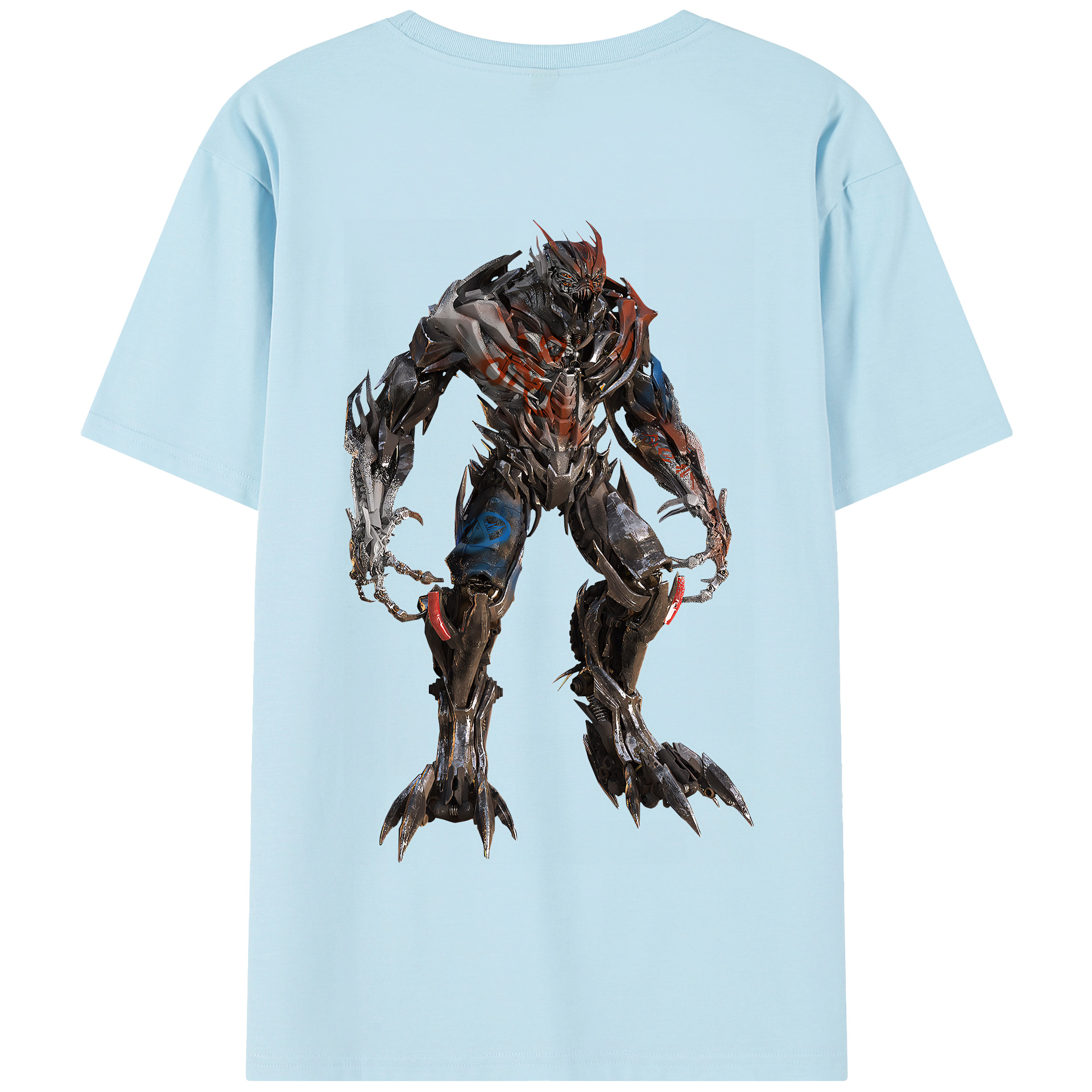 （画像用） Transformers トランスフォーマー 綿100％半袖Tシャツ（背面プリント）